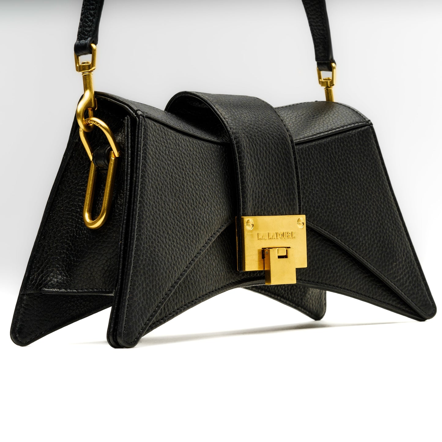 De Venia Leather Shoulder Bag