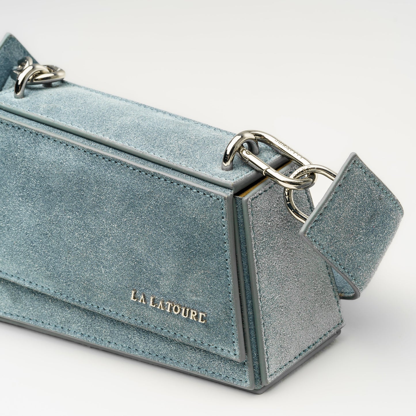 Light Blue Suede / Silver